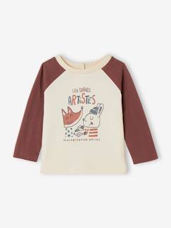 -T-shirt motif artistes manches raglan bébé en coton bio