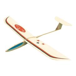 Planeur Bingo - AERO-NAUT - Kit d'aéromodélisme en bois de balsa - Envergure 69 cm  - vertbaudet enfant