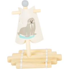 Jouet-Jouet aquatique Radeau avec morse - Small Foot Company - LEGLER - Enfant - A partir de 3 ans - Bois