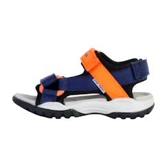 Chaussures-Sandales Enfant Geox Borealis - Navy-Orange - Scratch - Ouvert - Plat