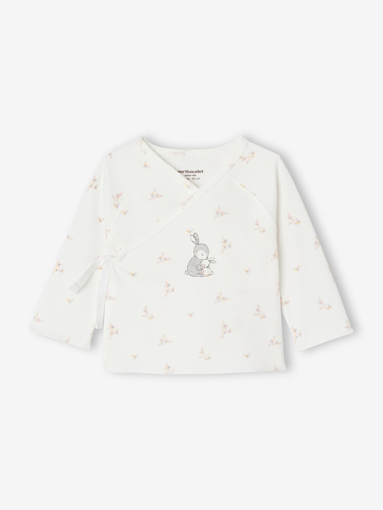 Brassière bébé naissance  en coton bio écru
