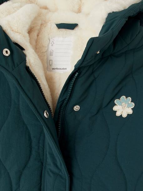 Manteau à Capuche Big Chill Fille 14/16 – Marron, Doublure Fausse Fourrure, Lavable
