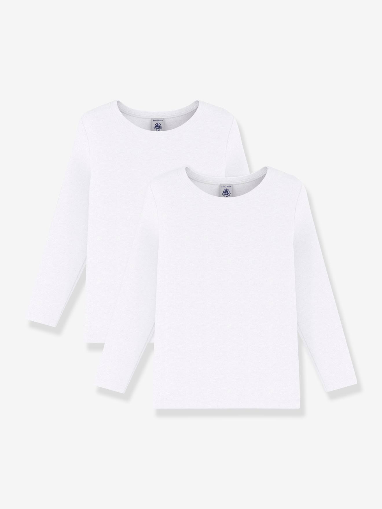 Lot de 2 tee-shirts manches longues blancs blanc 16 €