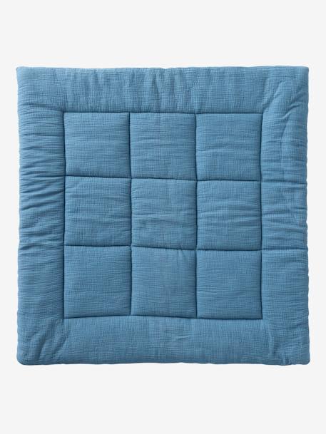 Tapis de sol / Fond de parc uni gaze et percale de coton indigo+ocre+olive+taupe+terracotta 1 - vertbaudet enfant 