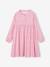 Robe motif all over ouverture boutonnée devant indigo+marine+vanille+vert sauge+vieux rose 13 - vertbaudet enfant 
