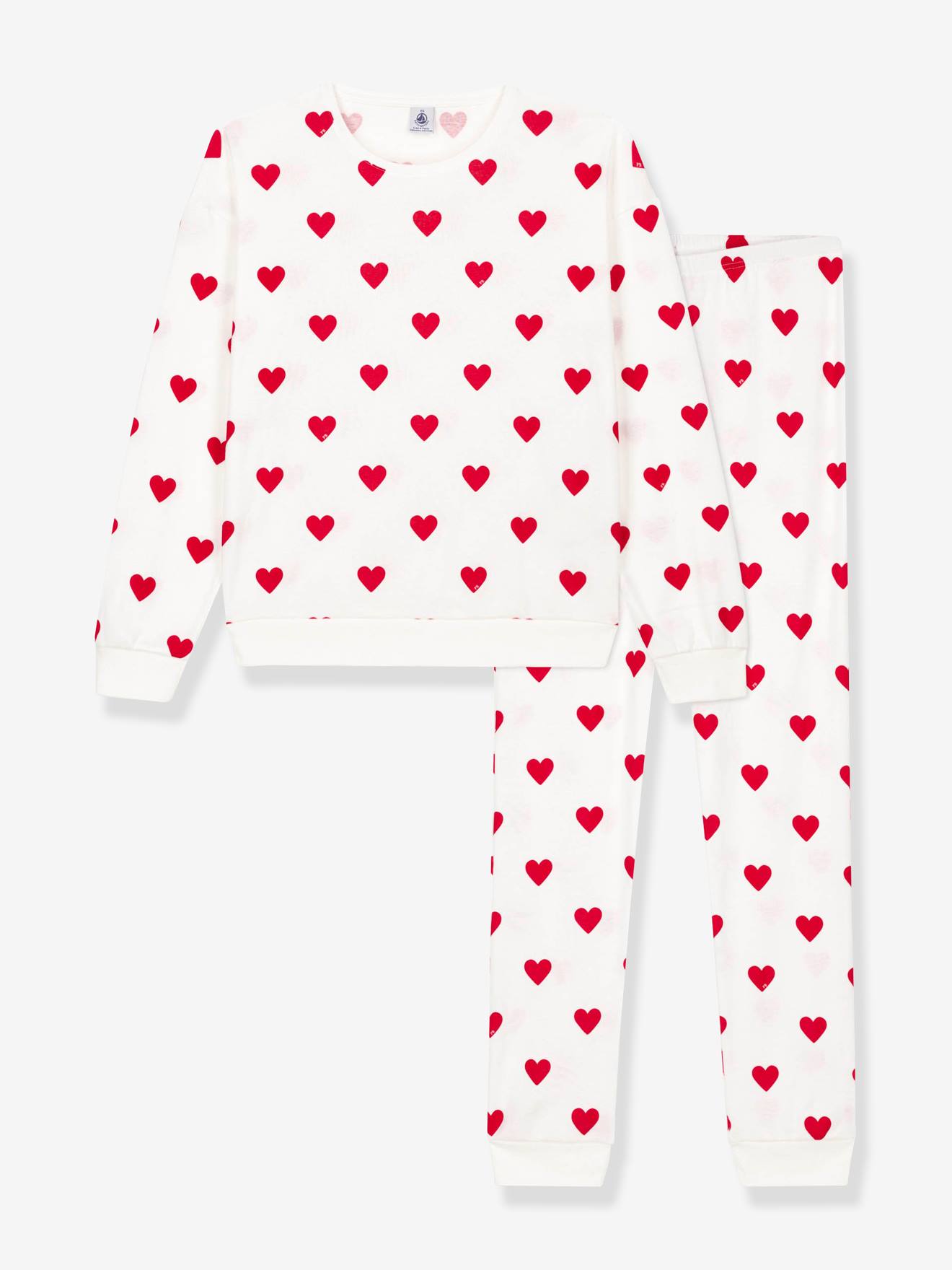 Pyjama coeur blanc