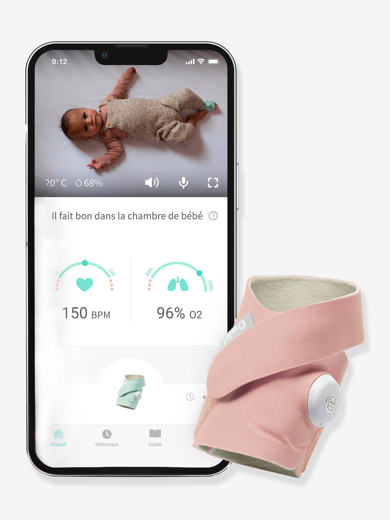 Dream Sock OWLET blush