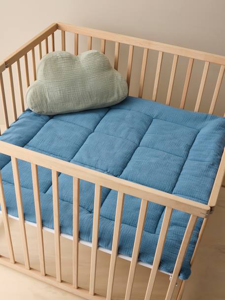 Tapis de sol / Fond de parc uni gaze et percale de coton indigo+ocre+olive+taupe+terracotta 3 - vertbaudet enfant 
