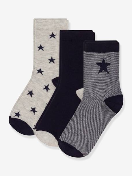 Garçon-Lot de 3 paires de chaussettes garçon PETIT BATEAU