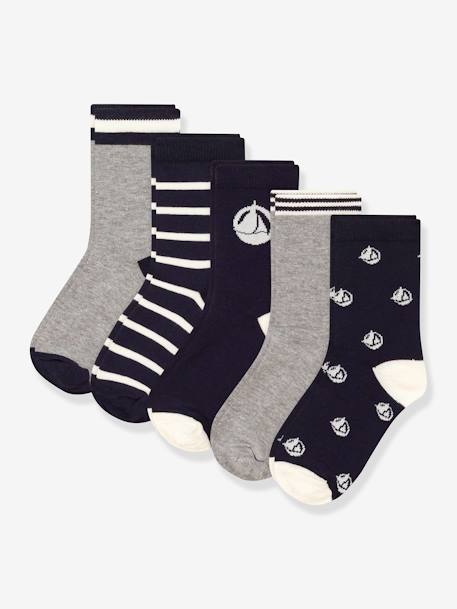 Garçon-Lot de 5 paires de chaussettes garçon PETIT BATEAU