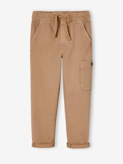 -Pantalon cargo couleur garçon