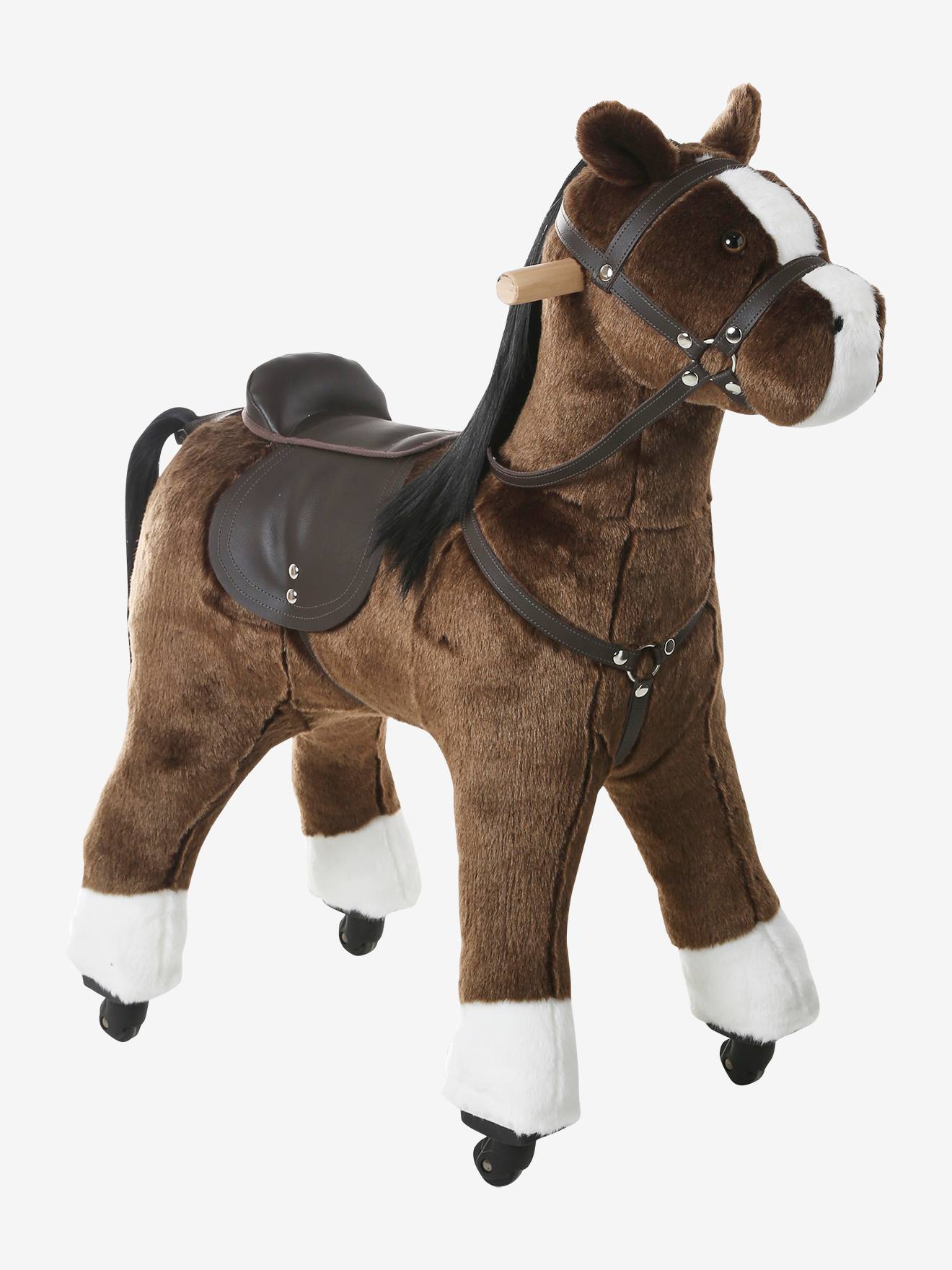 Cheval à roulettes en bois FSC® grand cheval