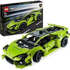 Jouet-LEGO® Technic 42161 Lamborghini Huracán Tecnica, Kit de Maquette de Voiture pour Enfants Fans de Sport Automobile