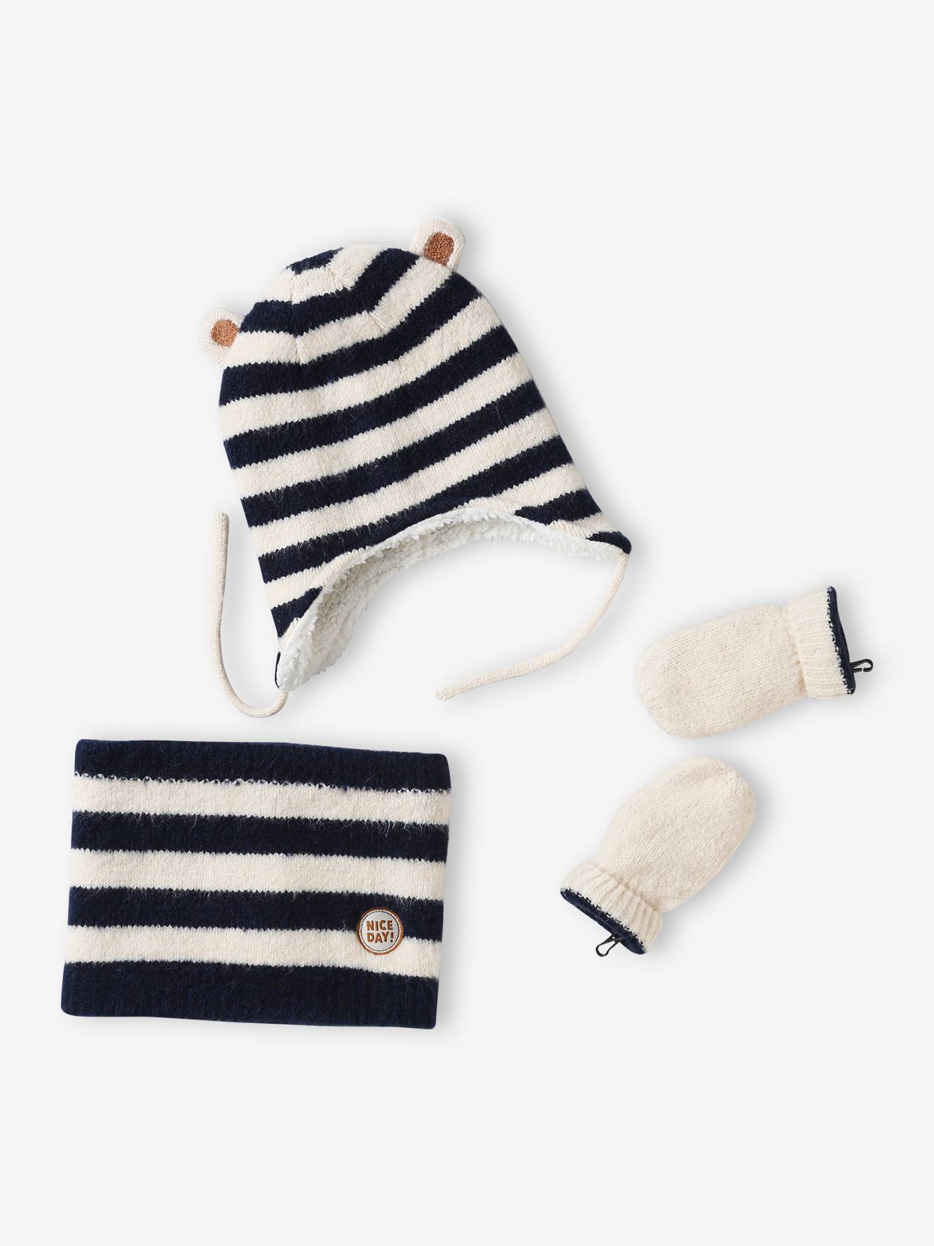Ensemble bébé garçon péruvien écru