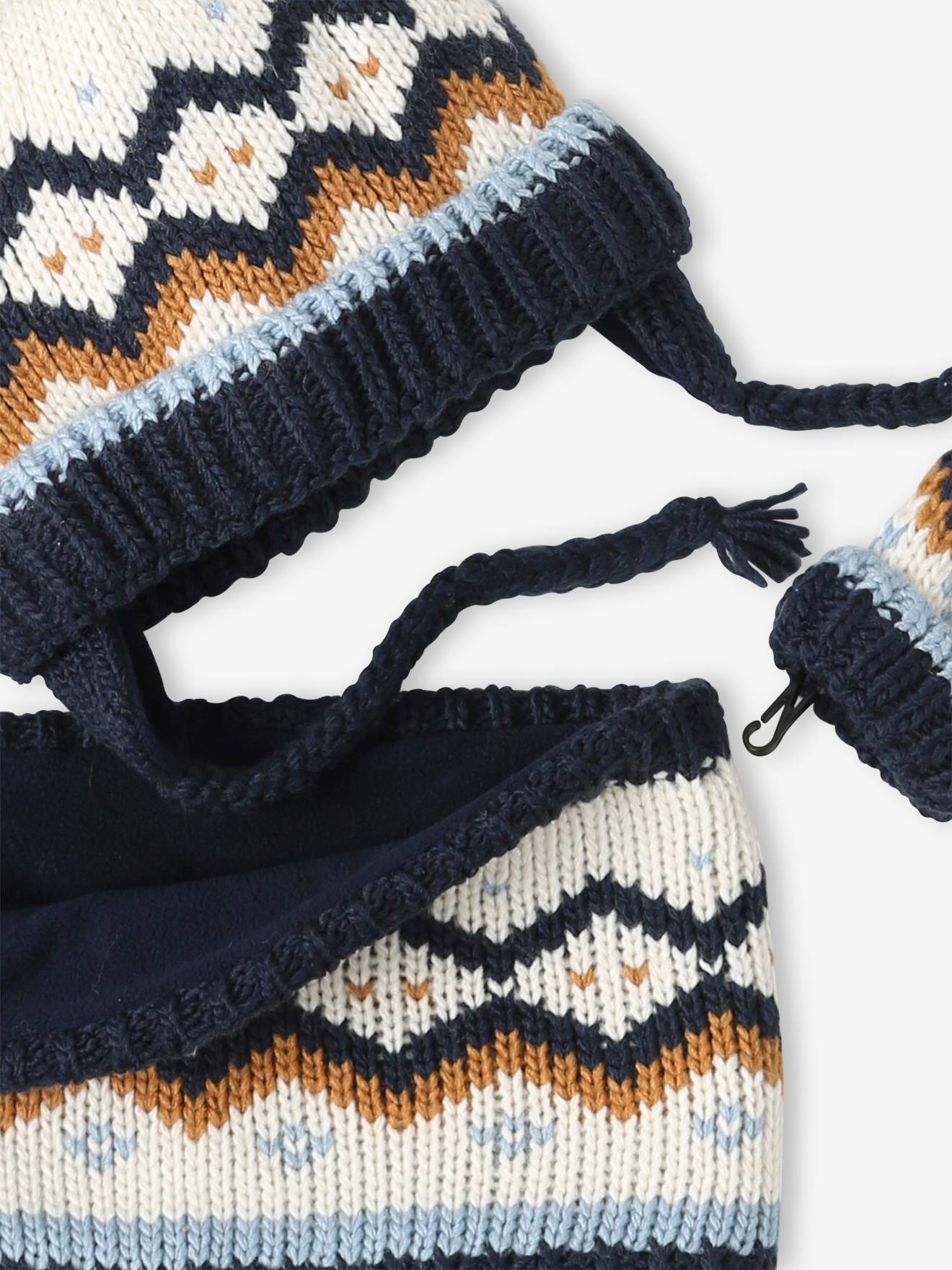 Chapeau De Bébé D'hiver Set, 2 En 1 Bonnet Enfant Pour Fille