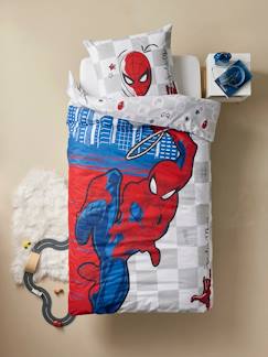 Linge de maison et décoration-Linge de lit enfant-Parure de lit imprimée 100% coton, SPIDERMAN Taille : 140x200 cm