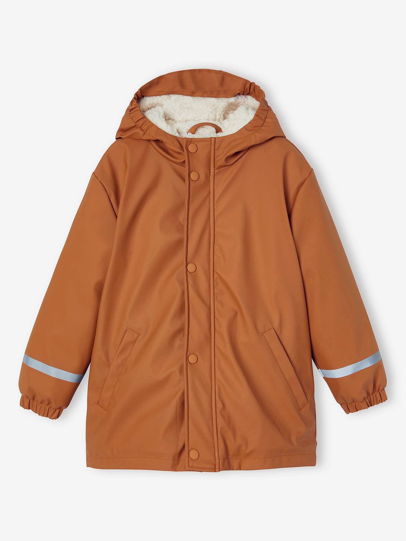 Cire doublé sherpa garçon caramel