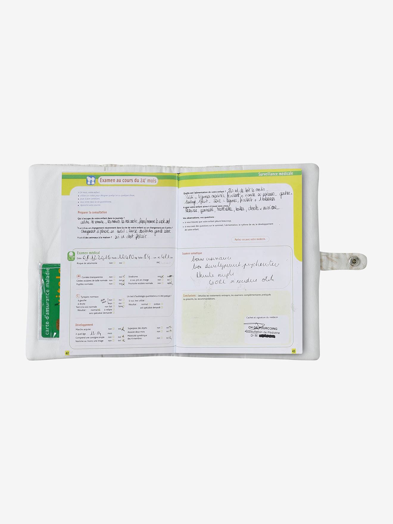 Protège carnet de santé en gaze de coton hygge (Vertbaudet) - Image 2