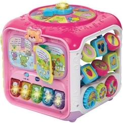 Jouet-Premier âge-VTECH BABY - Super Cube Des Découvertes Rose