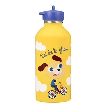 Fille-Gourde Inox Enfant - DRAEGER PARIS - Roi de la glisse - 300 ml - Jaune - Multisport