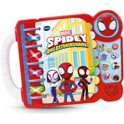 Jouet-Livres-Livre-Jeu Educatif de Spidey - VTECH - Rouge - Pour Enfant de 3 Ans et Plus