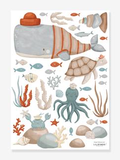 -Planche de stickers Animaux marins LILIPINSO