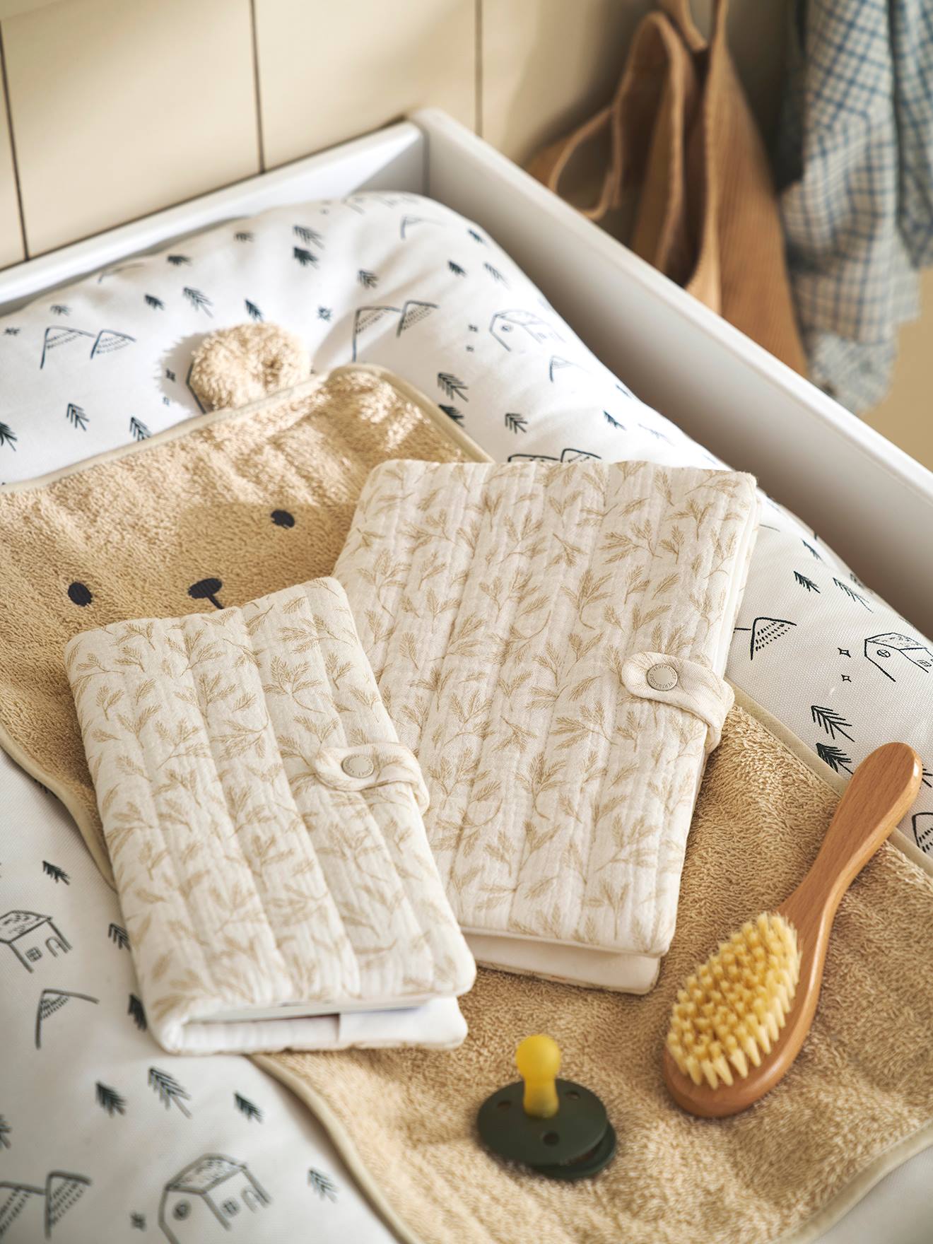 Protège livret de famille en gaze de coton hygge