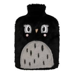 Puériculture-Bouillotte Peluche Chouette Noire - Draeger Paris