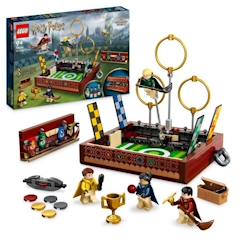 Jouet-LEGO® Harry Potter 76416 La Malle de Quidditch, Jouet 1 ou 2 Joueurs, avec 3 Jeux de Quidditch