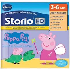 Jouet-Jeux vidéos et jeux d'arcade-VTECH - Jeu Éducatif Storio - Peppa Pig