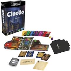 Jouet-Cluedo Escape Vol au musée - jeu d'enquête façon Escape Game - jeu de plateau coopératif familial - à partir de 10 ans