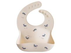 Puériculture-Bavoir silicone Motifs Baleine - Repas bébé et enfant - Mushie