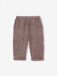 Bébé-Pantalon, jean-Pantalon à carreaux en flanelle bébé