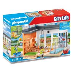 Jouet-PLAYMOBIL 71328 Salle de sport- City Life - L'école - Aimer apprendre Univers scolaire