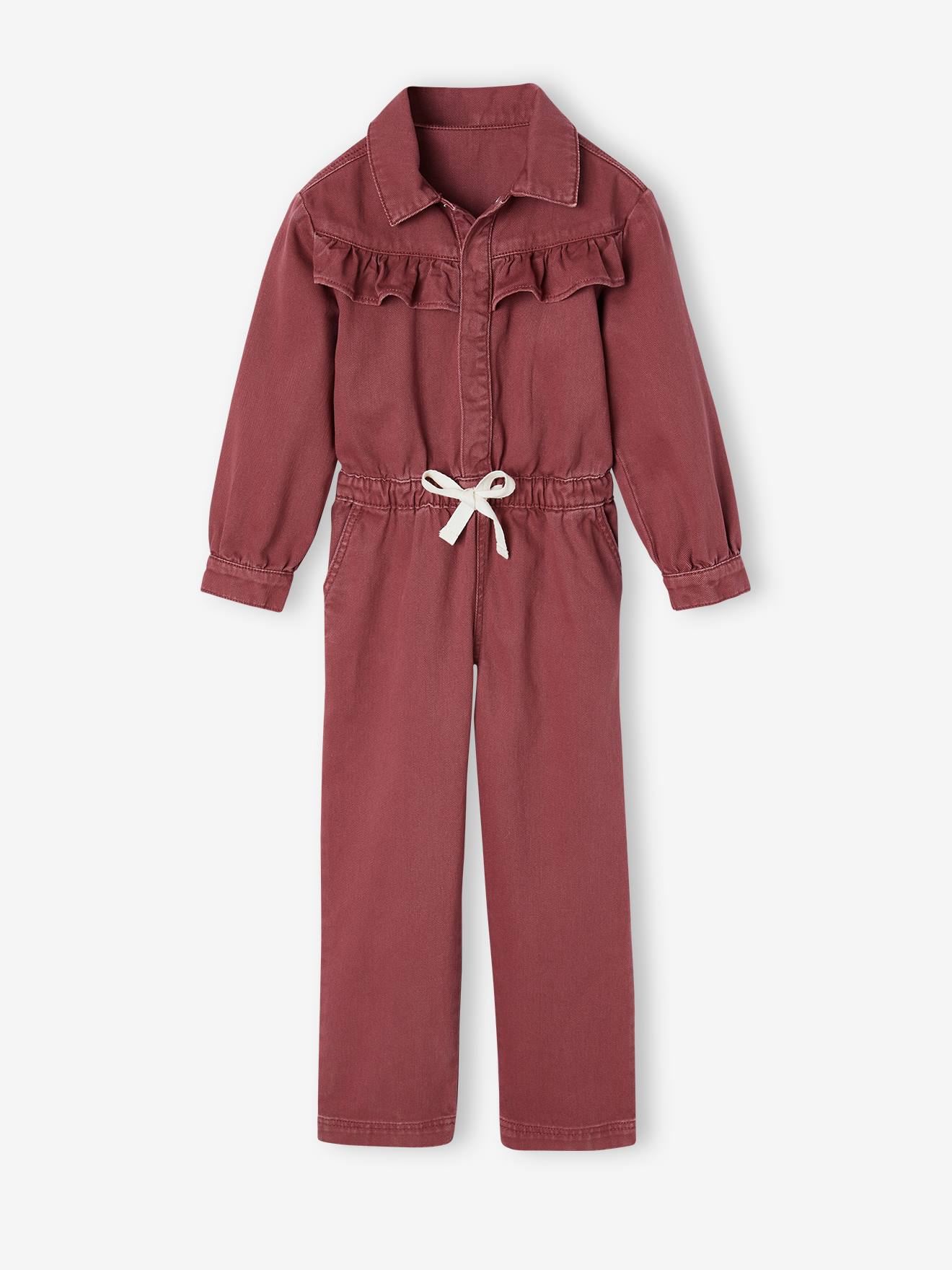 Combinaison fille prune