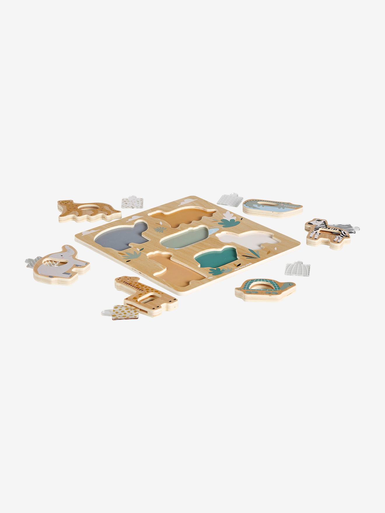 Puzzle Tanzanie 2 en 1 en bois FSC® vert (Vertbaudet) - Image 2