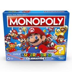 Jouet-MONOPOLY Super Mario Celebration, jeu de societe pour enfants, jeu de plateau à partir de 8 ans, version francaise