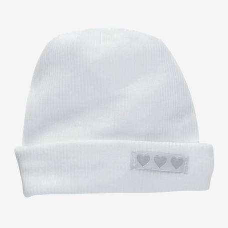 Bébé-Bonnet - TROIS KILOS SEPT - Blanc - 100% coton - Bébé - Mixte - Automne / Hiver