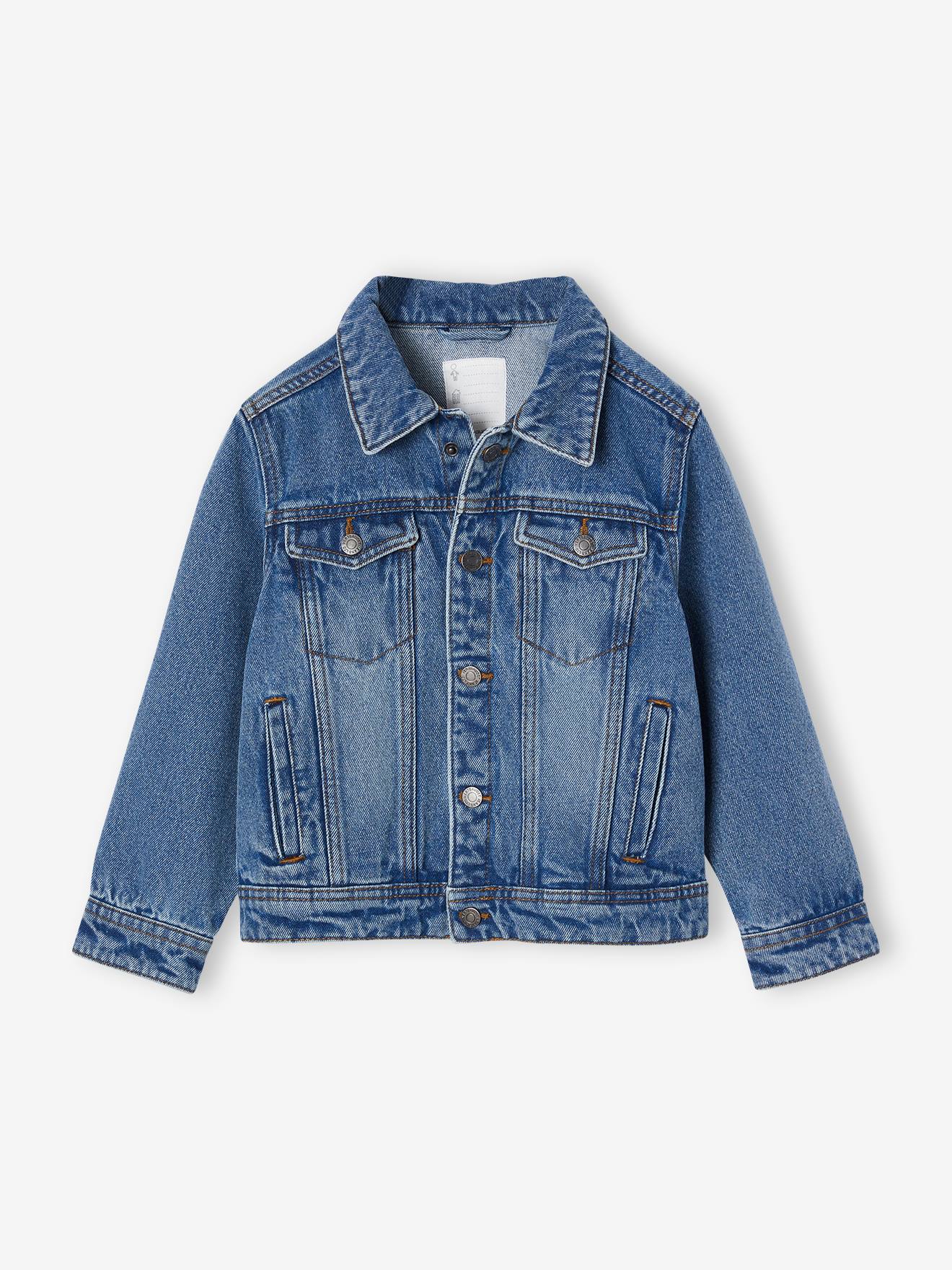 Veste en jean garçon stone