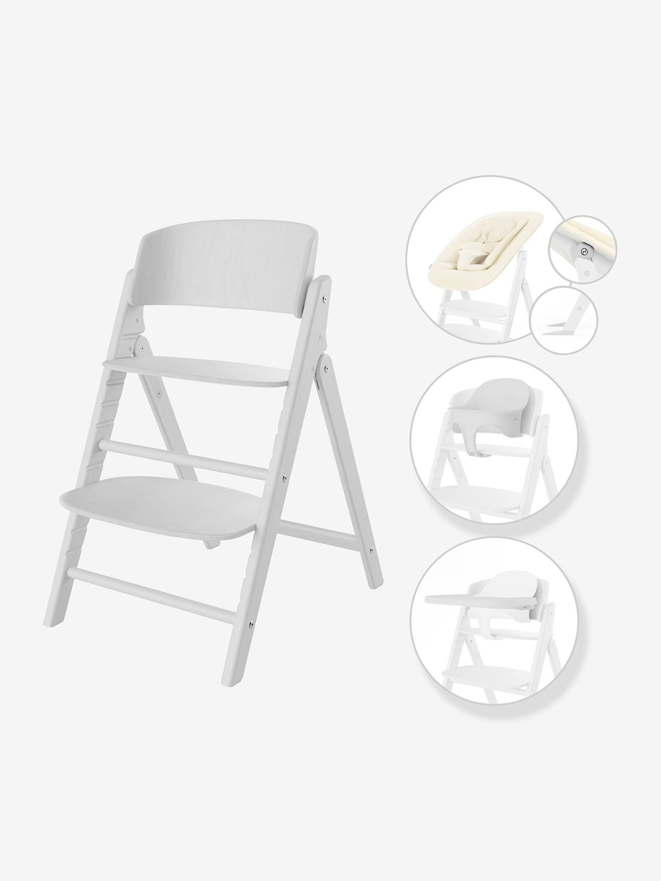 Chaise Haute Click & Fold 4-en-1 blanc (Cybex) - Couverture