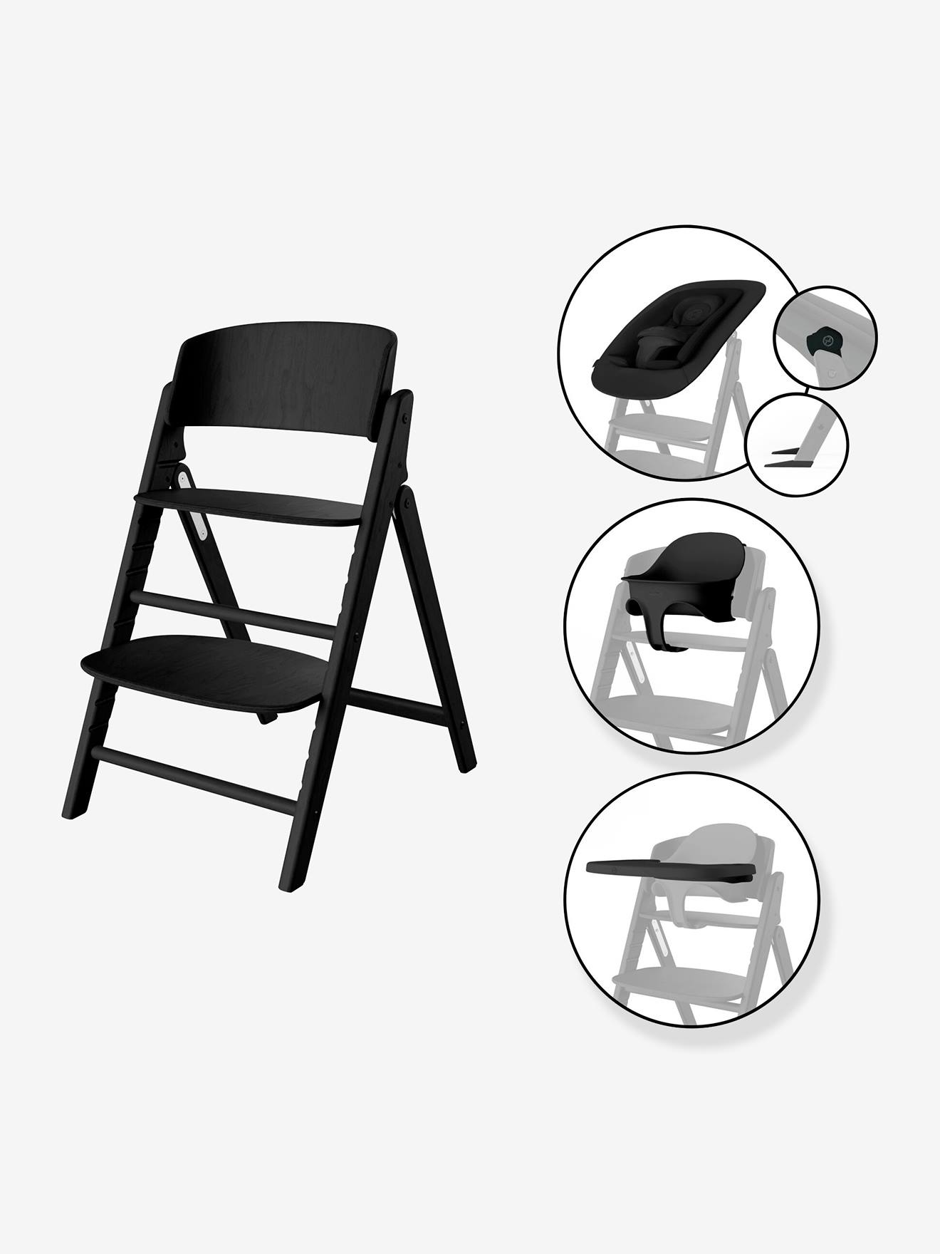 Chaise Haute Click & Fold 4-en-1 noir
