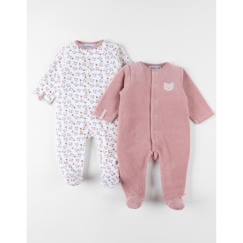 -Set de 2 Pyjamas bébé, Velours