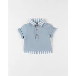 -Polo 2-en-1 - Non spécifié - Bleu - Manches courtes - Col polo - Bébé Garçon