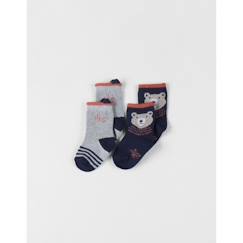 -Chaussettes - Noukie's - Set de 2 paires - Imprimé ours - Confortables - Multicolores