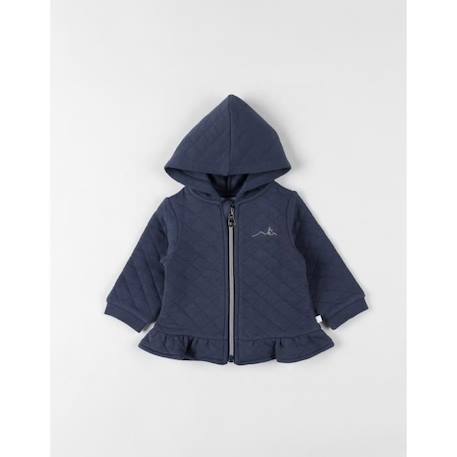 Bébé-Veste à capuche zippée matelassée