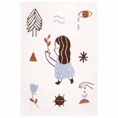 -Tapis enfant Love tissé mécanique polypropylène multi 120x170 - Nattiot