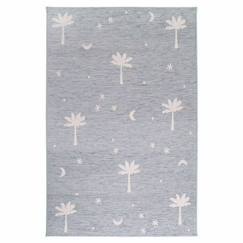 Linge de maison et décoration-Décoration-Tapis-Tapis enfant Palm Dream tissé main polypropylène bleu gris 115x170 - Nattiot