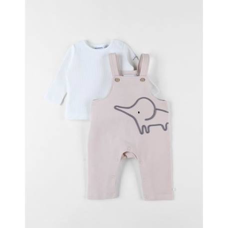 Set salopette + t-shirt, éléphant  - vertbaudet enfant