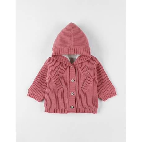 Bébé-Mantelet en tricot, blush