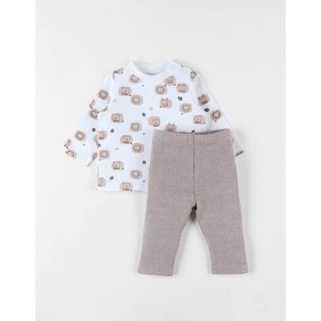 Bébé-Set t-shirt + legging, jersey côtelé